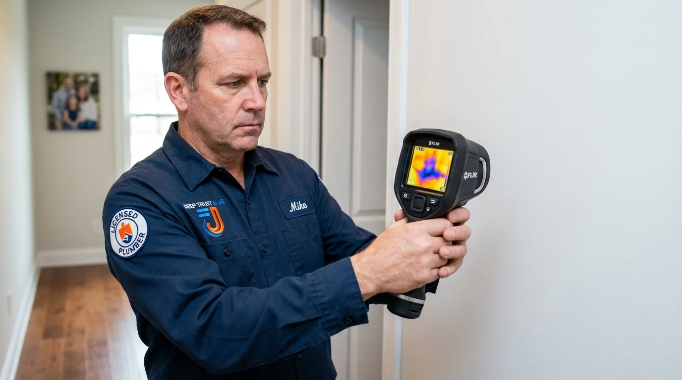 Thermal imaging leak detection by Johns Plumbing LLC in Rosedale